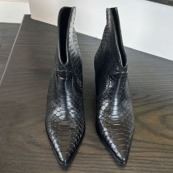 Anine Bing Textured Black Ankle Booties - Picture 8 of 15